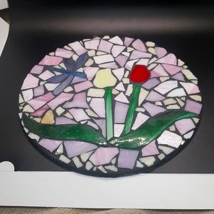 Vintage Stained Glass Art/Sun Catcher
